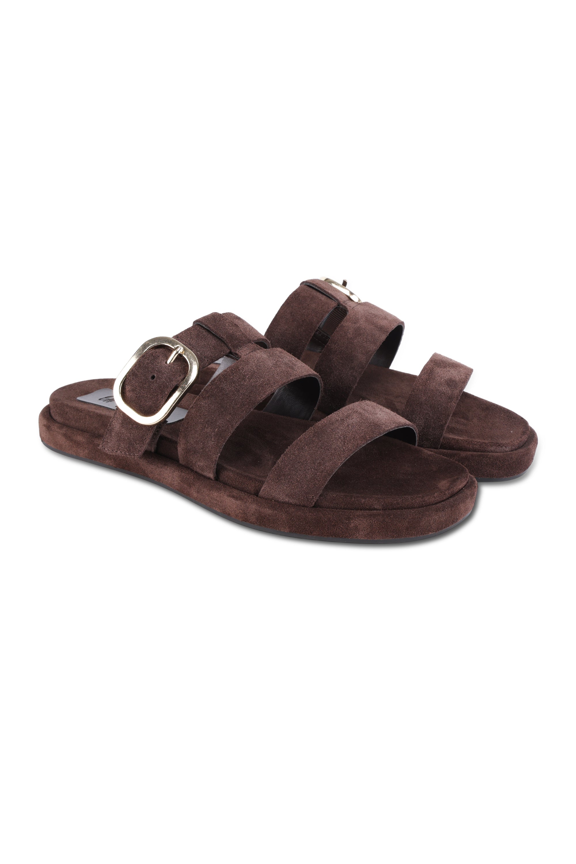 Brown Suede Sandals for Women