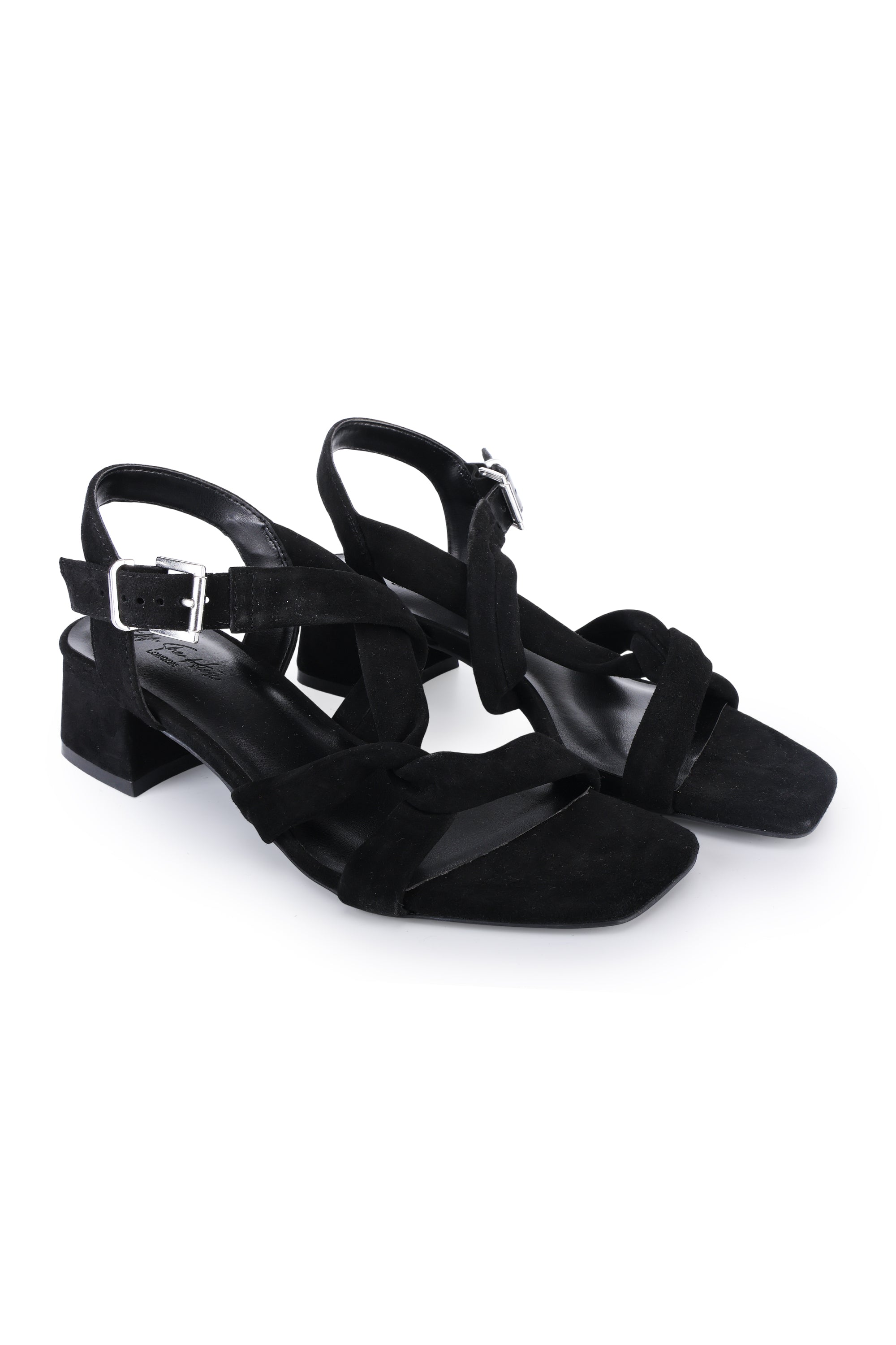 Women's Suede Block Heel Sandals