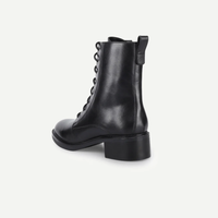 Venus Leather Lace-Up Biker Boots