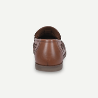 Tiger Boys Tan Woven Tassel Loafers