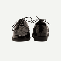 Girls’ Black Brogue School Shoes