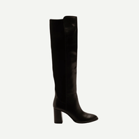 Black Heeled Over The Knee Boots