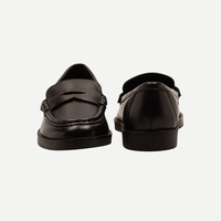 Girls’ Black Slip On School Loafers