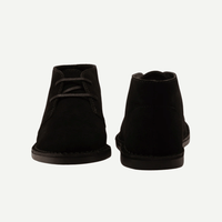 Sahara Boys Black Suede Lace-Up Desert Boots