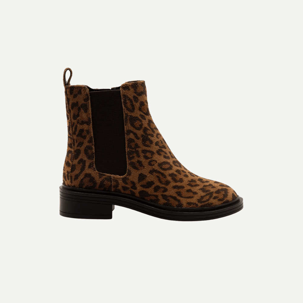Leopard Print Chelsea Boots