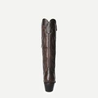 Vega Leather Western Knee High Boots