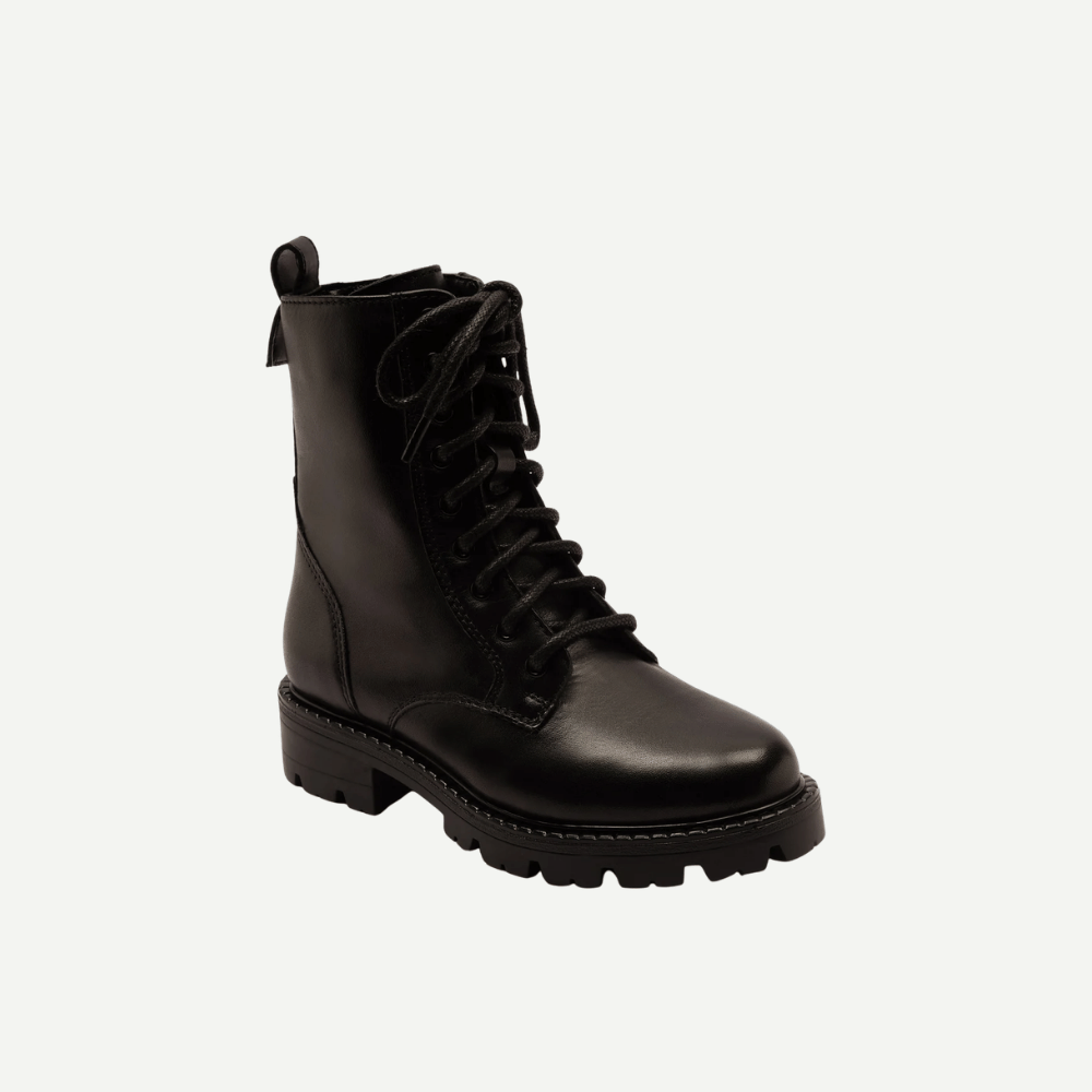 Girls’ Black Lace Up Boots