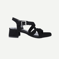 Black Block Heel Sandals