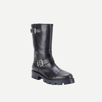 Women’s Leather Biker Boots