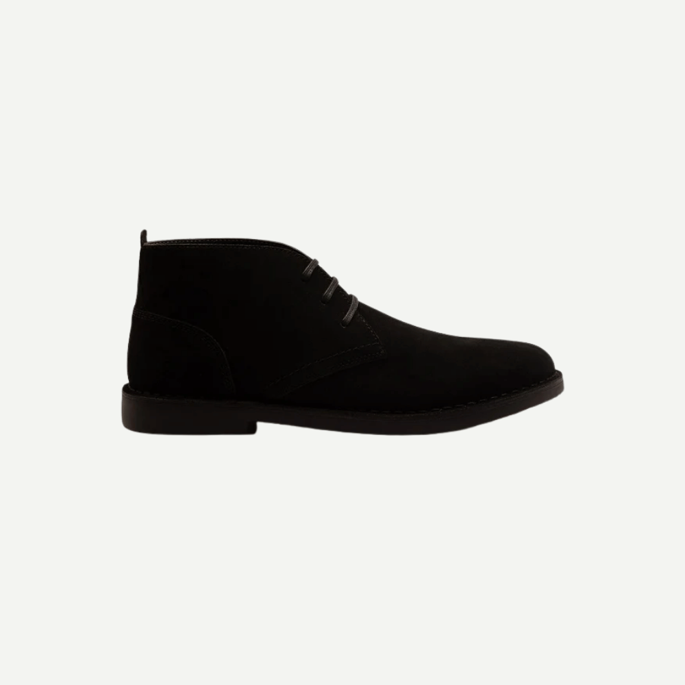 Black Suede Boots For Men's