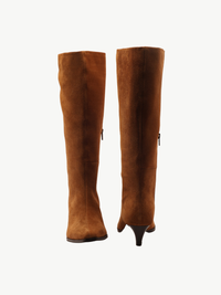 Kitten Heel Knee High Boots
