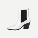 Silver Ankle Boots