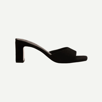 Suede Block Heel Sandals