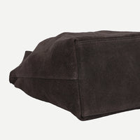 Brown Suede Tote Bag