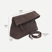 Brown Suede Bag