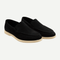 Fenway Boys Navy Suede Slip-On Loafers