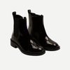 Girls’ Black Patent Chelsea Boots