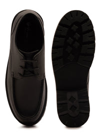 Boys’ Black Leather Boat Shoes
