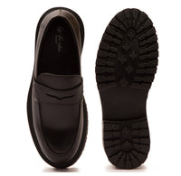 Men’s Black Leather Loafers