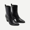Black Pointed Toe Ankle Boots