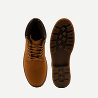 Solo Boys Wheat Leather Lace-Up Boots