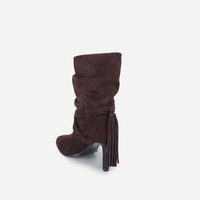 Slouchy Stiletto Heel Ankle Boots