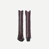Skye Leather Western Knee High Boots