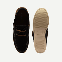 Boys’ Navy Suede Boat Shoes