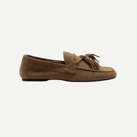 Suede Tassel Loafers