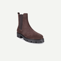 Nova Brown Chunky Sole Chelsea Boots