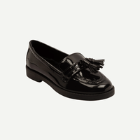 Girls’ Black School Loafers
