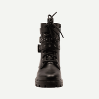 Girls’ Black Combat Boots