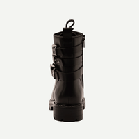 Girls’ Black Combat Boots