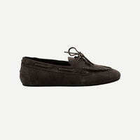 Grey Suede Loafers