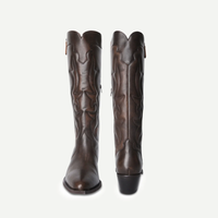Vega Leather Western Knee High Boots