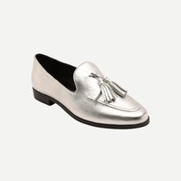 Silver Tassel Loafers