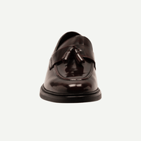 Wine Leather Loafers for Men