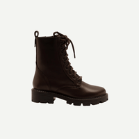 Brown Lace Up Ankle Boots