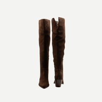 Block Heel Over The Knee Boots