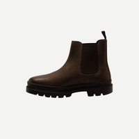Men’s Dark Brown Suede Chelsea Boots