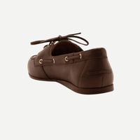 Brown Leather Boat Shoes