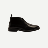 Men’s Black Leather Lace-Up Boots
