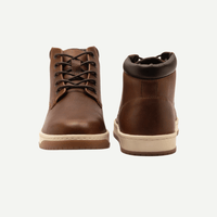 Forrest Boys’ Brown Genuine Leather Lace-Up Casual Ankle Boots