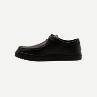 Boys’ Black Leather Moccasin Shoes