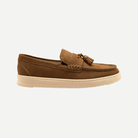LOMAS Suede Leather Slip-On Casual Tassel Shoes
