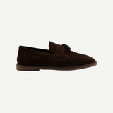 Men’s Brown Woven Loafers 