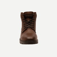 Solo Boys Dark Brown Leather Lace-Up Boots