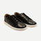Boys’ Black Leather Trainers
