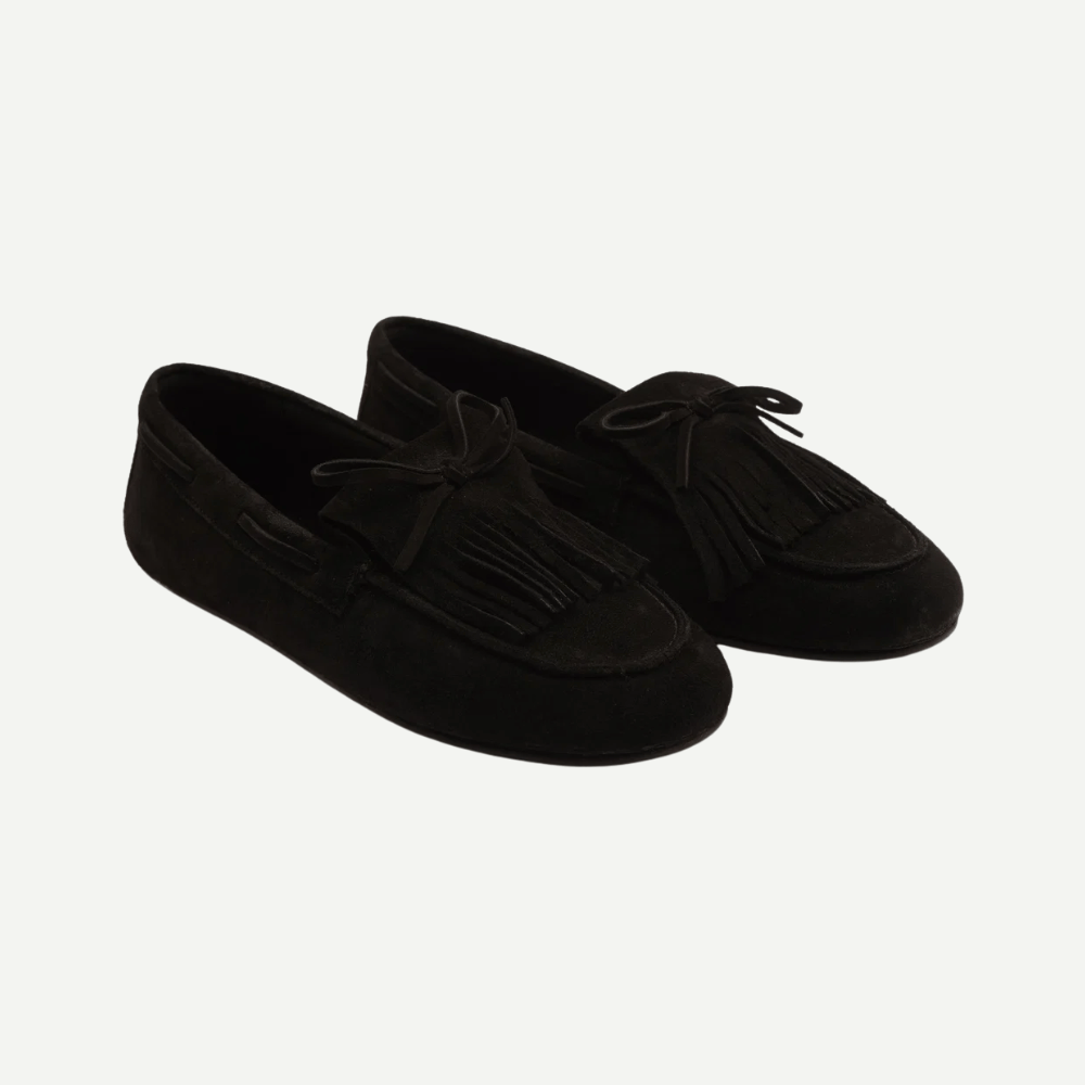 Black Suede Loafers