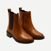 Girls’ Tan Leather Chelsea Boots